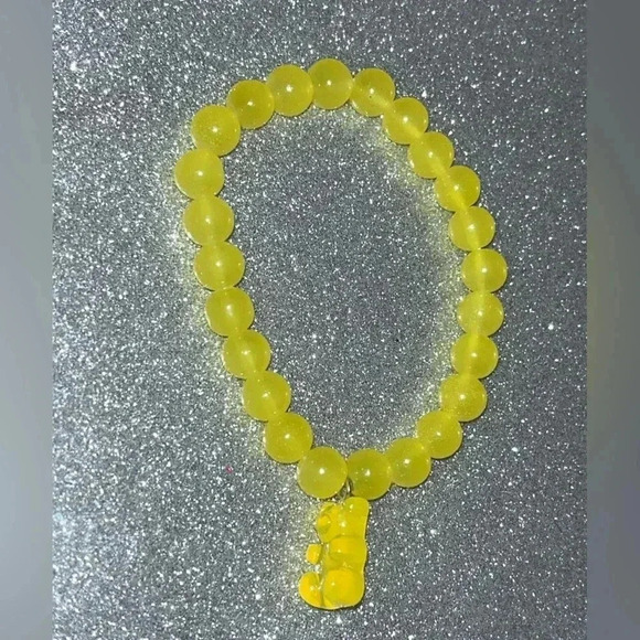 Yellow teddy bear bracelet - Picture 2 of 10